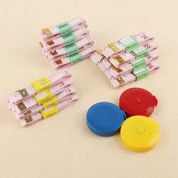 Высококачественная рулетка из мягкой кожи, рулетка, линейка для одежды, линейка из нержавеющей стали, тканевая измерительная линейка 1.3cmX1.5m 1pc