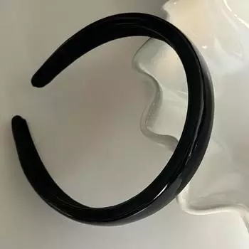 Высококачественная серебристо-черная кожаная повязка на голову Женская новая повязка на голову Высокий верх черепа Пучок волос Умывание лица Обруч для волос Головной убор