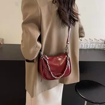 Высококачественная серебряная маленькая сумка в иностранном стиле для женщин 2024 года, новая модная летняя сумка-мессенджер, маленькая квадратная сумка через плечо бежевый