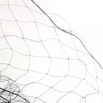 Высококачественная сетка для ловли летучих мышей 12M X 2.5M 15mm из полиэстера 75D/2, противоптичная сетка для защиты от птиц чёрный