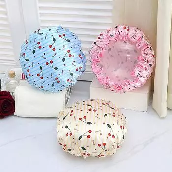 Высококачественная шапочка для душа, двухслойная, многофункциональная, женская, водонепроницаемая, дышащая и пыленепроницаемая, аксессуар для волос