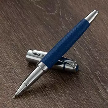 Высококачественная шариковая ручка из искусственной кожи с металлическим корпусом толщиной 0,5 мм, ручка для деловых встреч, подарочная ручка