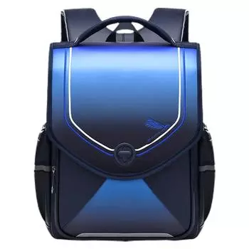 Высококачественная школьная сумка-раскладушка, водонепроницаемая космическая сумка большой емкости, детский рюкзак для мальчиков и девочек 6-12 лет, школьная сумка синий