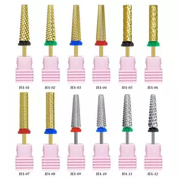 Высококачественная шлифовальная головка из вольфрамовой стали, супердлинная цилиндрическая головка для снятия лака с ногтей, завод по производству быстросъемных головок для ногтей