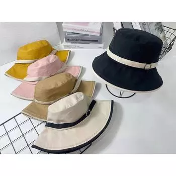 Высококачественная шляпа рыбака для женщин на весну и осень, модная и универсальная, небольшая шляпа-тазик, открывающая лицо, артефакт для женщин, ведущих открытый образ