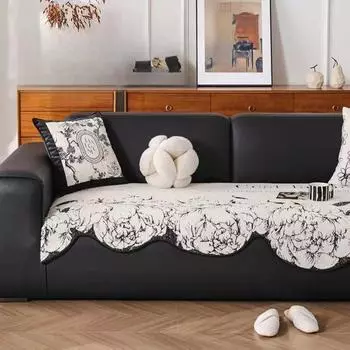 Высококачественная скандинавская подушка для дивана с камелией, подушка для сиденья дивана специальной формы, нескользящая ткань 90*90cm