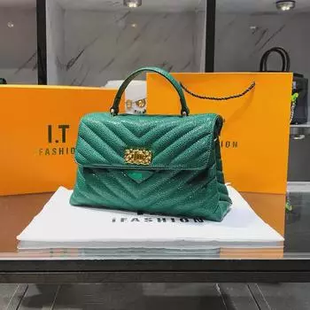 Высококачественная сумка-чехол на цепочке Caviar Diamond 2023 года — универсальный тренд Douyin белый