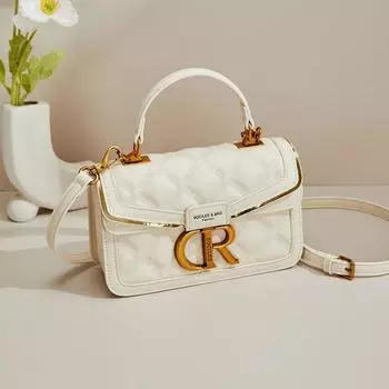 Высококачественная сумка для подмышек для женщин, новинка 2024 года, однотонная модная маленькая ароматная сумка-цепочка с ромбовидной сеткой, универсальная сумка на плечо