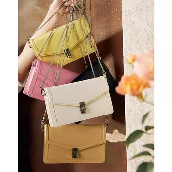 Высококачественная сумка для женщин из спилковой кожи, сумка через плечо, квадратные сумки через плечо Mini(Max Length<20cm) розовый