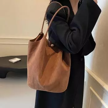 Высококачественная сумка из искусственной кожи Hasp, простая сумка, элегантная сумка через плечо, мягкая, универсальная, большой емкости, однотонная, высокая красота
