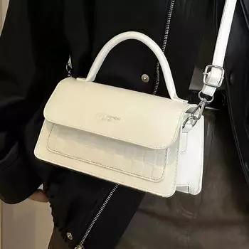 Высококачественная сумка-мешок для женщин, модная универсальная сумка-мессенджер для женщин, простая, на одно плечо, портативная серебряный