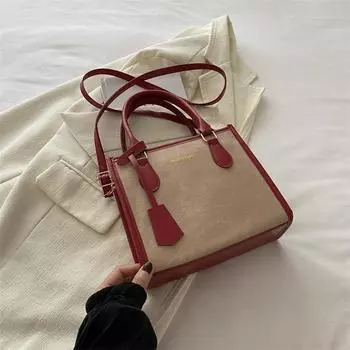 Высококачественная сумка-тоут для поездок на работу, женская сумка через плечо, летняя универсальная сумка-мессенджер, портативная школьная сумка красный