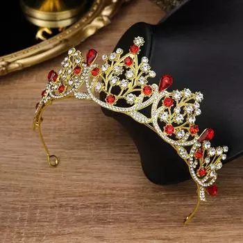 Высококачественная свадебная корона, детский день рождения, аксессуары для волос из сплава, свадебная повязка на голову со стразами, гальванизированная корона, головной убор для ужина