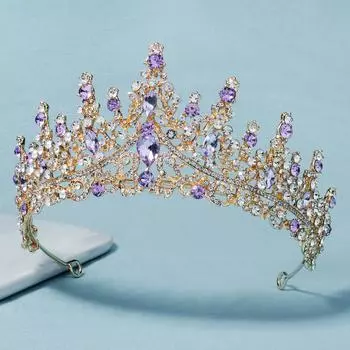 Высококачественная свадебная корона в стиле ретро, свадебный банкетный головной убор, роскошное свадебное платье с бриллиантами, большая корона