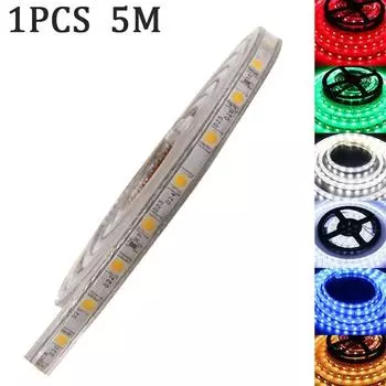 Высококачественная светодиодная лента 5050, простая в установке, подходит для ТВ-фона, 5 м.