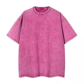 Высококачественная свободная школьная форма для девочек с открытыми плечами и короткими рукавами из чистого хлопка, выстиранная и состаренная M промывают черный