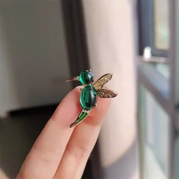 Высококачественная темпераментная брошь-колибри, модная универсальная брошь-опаловая птица, кардиган, антибликовый корсаж для мужчин и женщин