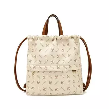 Высококачественная текстура ретро пресбиопическая сумка для женщин дорожная сумка через плечо рюкзак с двумя шнурами новая мода