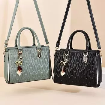 Высококачественная тисненая женская сумка через плечо, люксовый бренд, дизайнерская сумка, большая вместимость, классическая ретро-сумка через плечо
