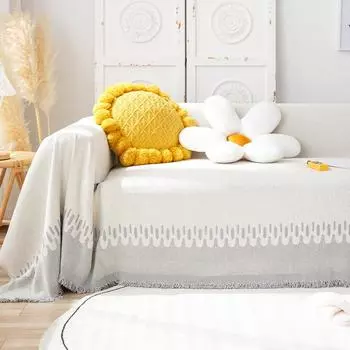 Высококачественная ткань для чехлов на диван, всесезонная универсальная новая минималистичная современная подушка для дивана, подушка для сиденья, полный комплект чехлов, полотенце 180*130cm