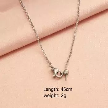 Высококачественная универсальная цепочка для украшений из нержавеющей стали с бусинами