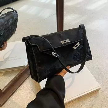 Высококачественная универсальная модная сумка через подмышку 2024 года, новая женская сумка, легкая роскошная сумка для поездок на работу, ручная сумка через плечо