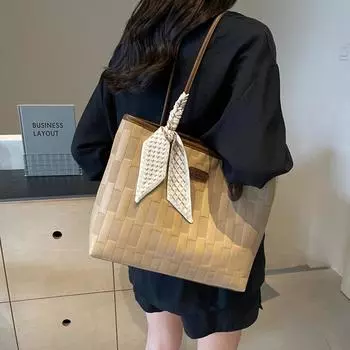 Высококачественная универсальная ретро-сумка для женщин, большая вместимость, элегантная повседневная маятниковая сумка через плечо, новая