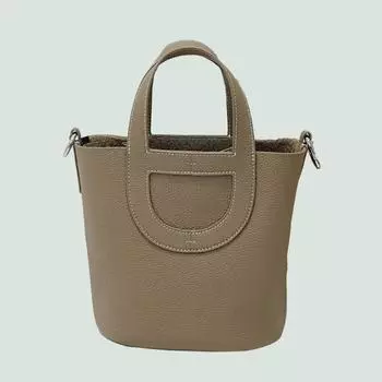 Высококачественная универсальная женская сумка-ведро из мягкой кожи 19*12*21CM коричневый