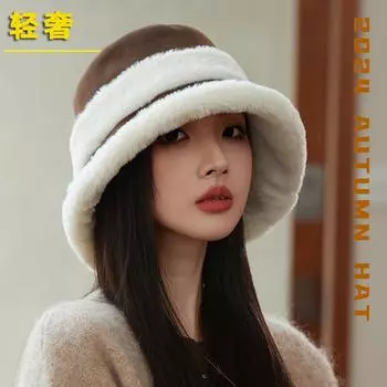 Высококачественная утолщенная плюшевая шапка рыбака, детская осенне-зимняя защитная шапка для ушей, теплая шапка, темперамент, универсальная шапка для бассейна, прилив M56-58cm чёрный