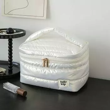 Высококачественная вместительная косметичка, многофункциональное хранилище, портативная косметичка, дорожный органайзер, несессер чёрный