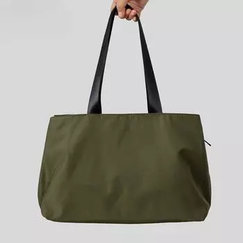 Высококачественная водонепроницаемая сумка из нейлоновой ткани большой емкости для женщин, простая модная сумка через плечо, модная сумка для покупок чёрный