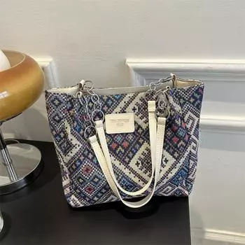 Высококачественная взрывная сумка-тоут для женщин большой вместимости 2024 года, новая сумка, осенняя мода, популярная сумка через плечо, сумка для поездок на работу белый