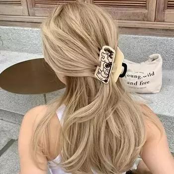 Высококачественная заколка для волос из ацетатного волокна для женщин, шпилька в мультяшном стиле для девочек, аксессуары для волос для женщин