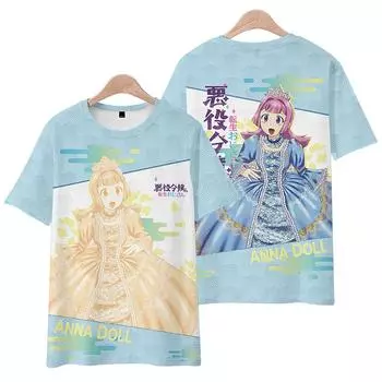 Высококачественная женская и мужская футболка от бюрократа до злодейки с принтом аниме, летняя графическая женская и мужская одежда, модные футболки XS