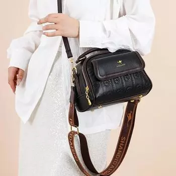 Высококачественная женская кожаная сумка через плечо, роскошная модная дизайнерская женская сумка