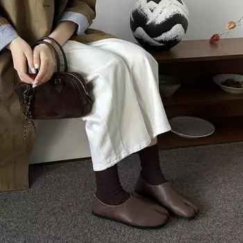 Высококачественная женская обувь, черные кожаные балетки с квадратным носком, женские туфли на плоской подошве в стиле ретро, сезонные женские туфли Zapatos 35 чёрный