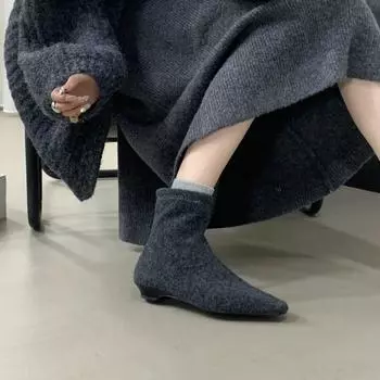 Высококачественная женская обувь, женские ботильоны, модные женские ботинки с застежкой-молнией сзади, современные женские сексуальные туфли с острым носком для женщин 35 темно серый