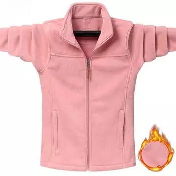 Высококачественная женская осенне-зимняя уличная флисовая куртка с воротником-стойкой, топы, флисовый свитер, куртка, пальто XS чёрный