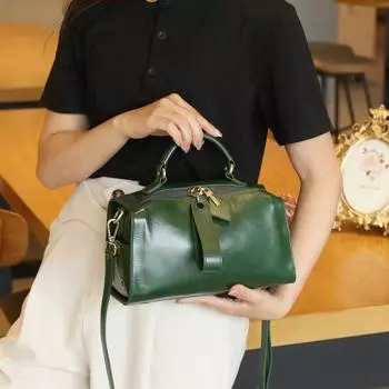 Высококачественная женская сумка большой вместимости Boston, маленькая квадратная сумка в стиле ретро, женская сумка через плечо из мягкой кожи с диагональным крестом