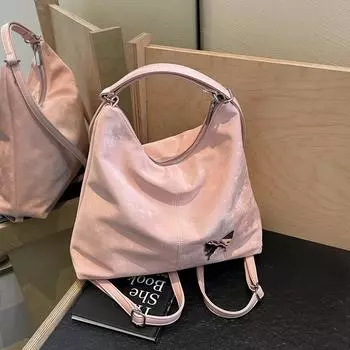 Высококачественная женская сумка большой вместимости. Новая модная и модная сумка через плечо 2024 года для поездок на работу, универсальный рюкзак, сумка-мешок.