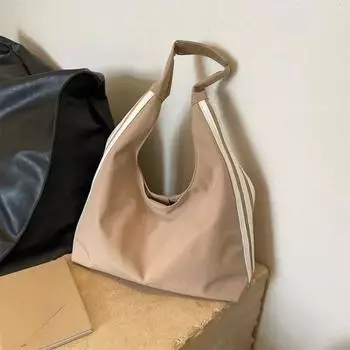 Высококачественная женская сумка через плечо Four Seasons Canvas, модная повседневная сумка, молодежная трендовая сумка для шопинга чёрный