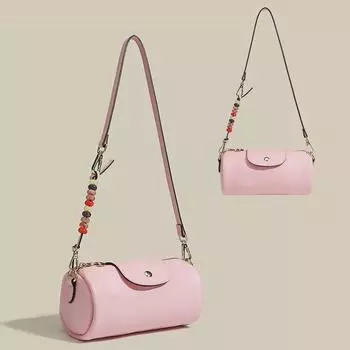 Высококачественная женская сумка через плечо и через плечо Longxiong 2024 года — стильная, универсальная, повседневная чёрный