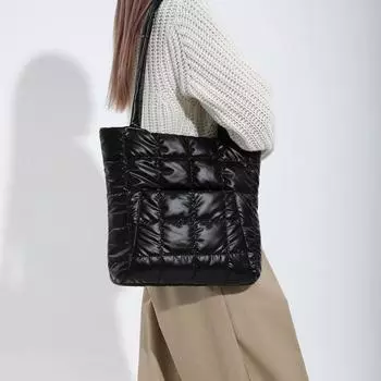 Высококачественная женская сумка из фактурной ткани, вместительная, модная, осенне-зимняя, перламутровая, сумка через плечо, сумка-тоут для поездок на работу 36x10x29cm золотой