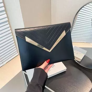 Высококачественная женская сумка-клатч с нишевым дизайном, модная сумка-конверт для мобильного телефона из твила с вышивкой нитками в иностранном стиле красный