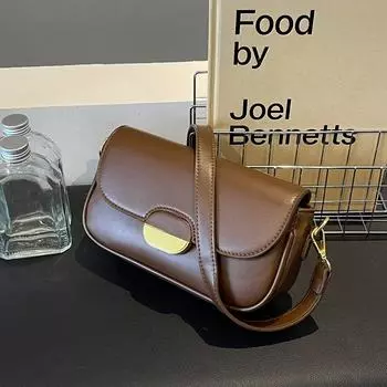 Высококачественная женская сумка подмышки, новинка 2024 года, элитная женская универсальная сумка через плечо на одно плечо, популярная маленькая квадратная сумка