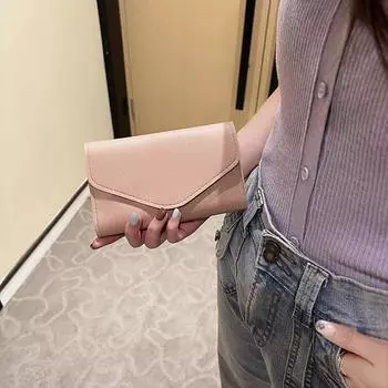 Высококачественная женская сумка ярких цветов, минималистичный держатель для паспорта, модный и универсальный длинный кошелек one size красный