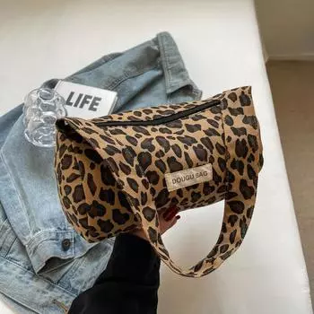 Высококачественная женская сумка с леопардовым принтом, модная женская сумка через плечо, универсальная повседневная сумка для поездок на работу Boston
