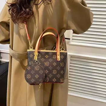 Высококачественная женская сумка зарубежного заказа 2024 года, осень-зима, новый тренд, универсальная сумка-ведро, нишевый дизайн, сумка через плечо