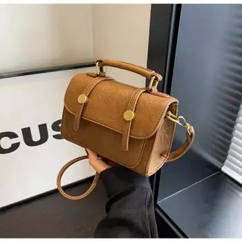 Высококачественная зимняя ретро-новая женская сумка через плечо, модная и универсальная сумка через плечо, модная маленькая квадратная сумка через плечо