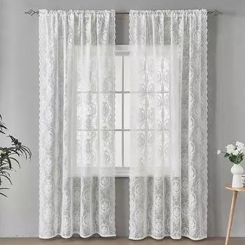 Высококачественное экологически чистое покрытие Французская маленькая свежая занавеска Бабочка Перфорация 132* 160cm